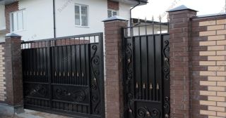 Купить распашные ворота кованные Шумерля, цена от 4820 руб.